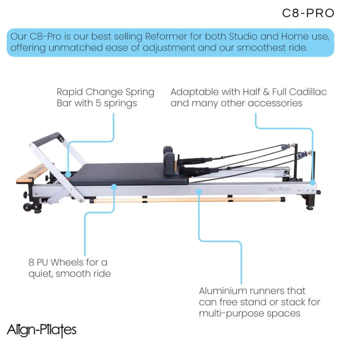 Align Pilates C8 Pro Reformer